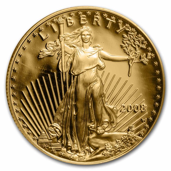 2008-W 1/2 oz Proof American Gold Eagle PR-69 DCAM PCGS