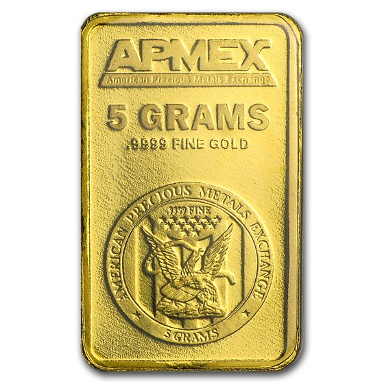 5 gram Gold Bar - APMEX (TEP)