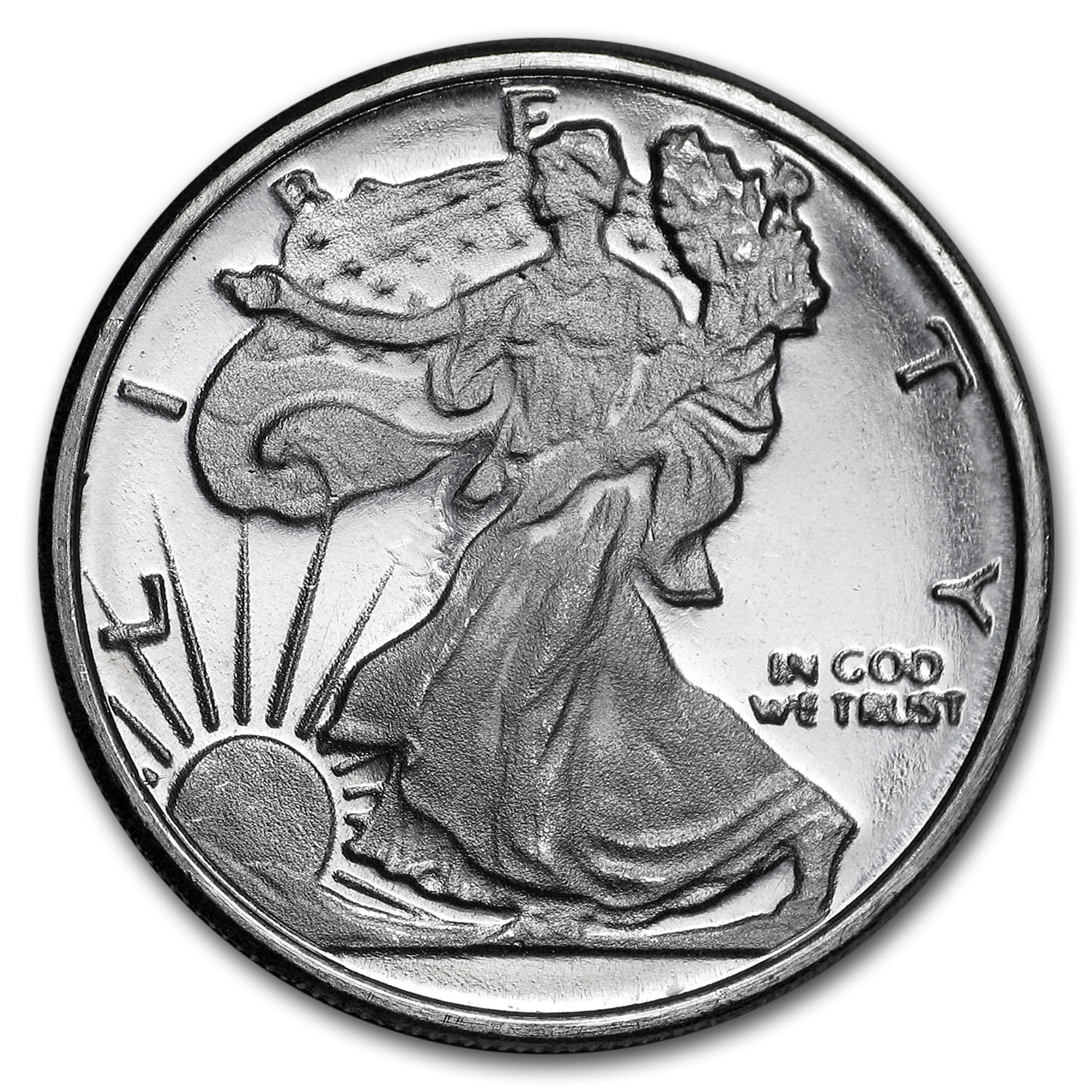 1/4 oz Silver Round - Walking Liberty