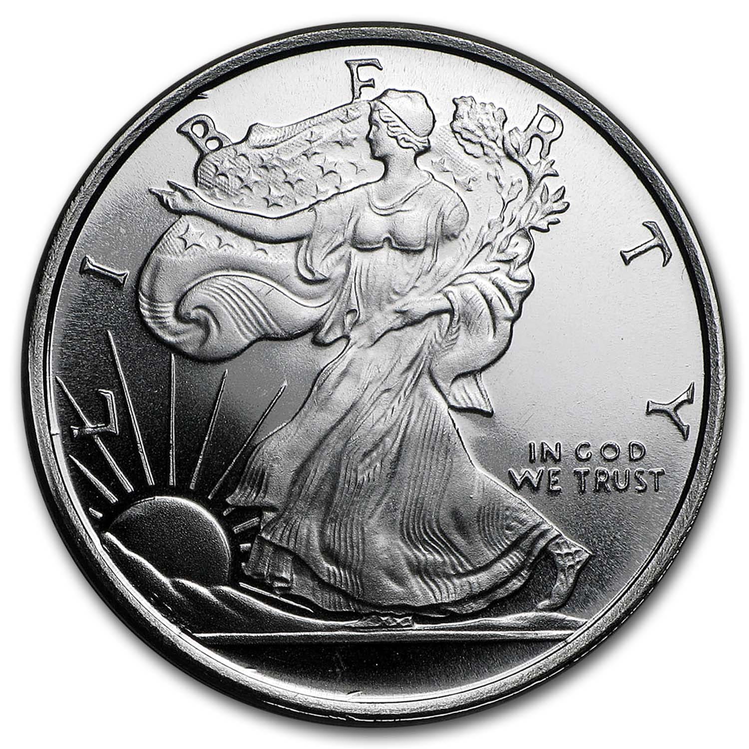 1/2 oz Silver Round - Walking Liberty