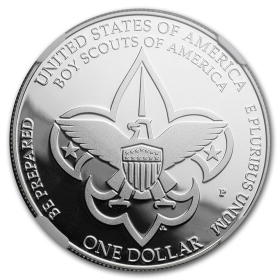 2010-P Boy Scouts Centennial $1 Silver Commem PF-70 NGC