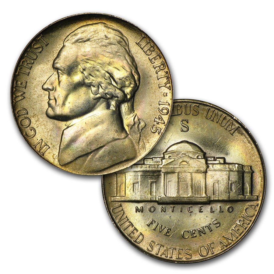 35% Silver War Nickels $2 Face Value BU