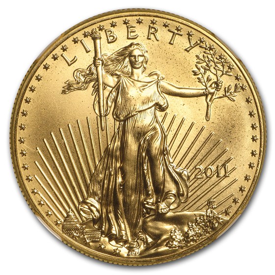 2011 1 oz American Gold Eagle MS-70 NGC