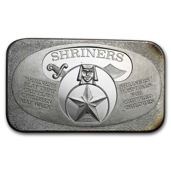 1 oz Silver Bar - Shriners