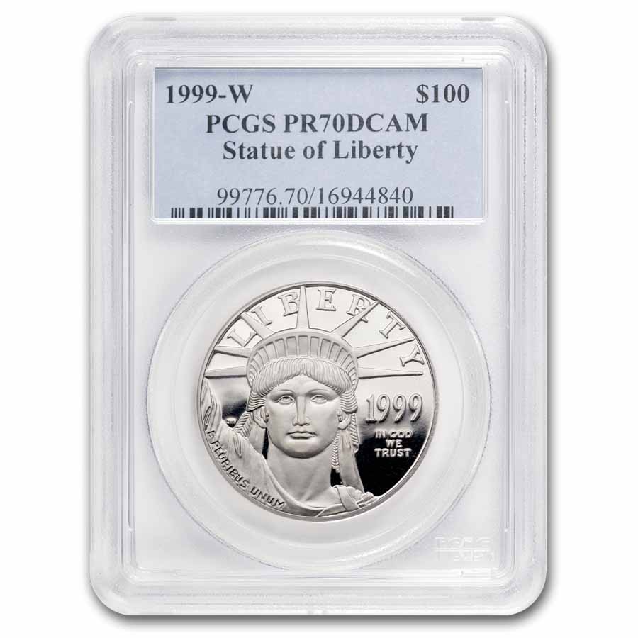 1999-W 1 oz Proof American Platinum Eagle PR-70 PCGS