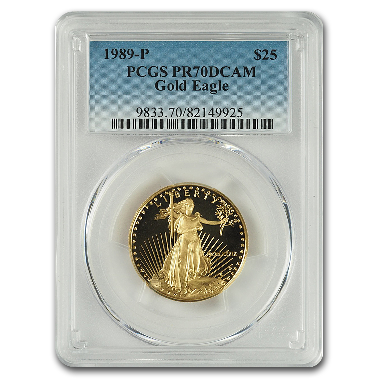 1989-P 1/2 oz Proof American Gold Eagle PR-70 DCAM PCGS