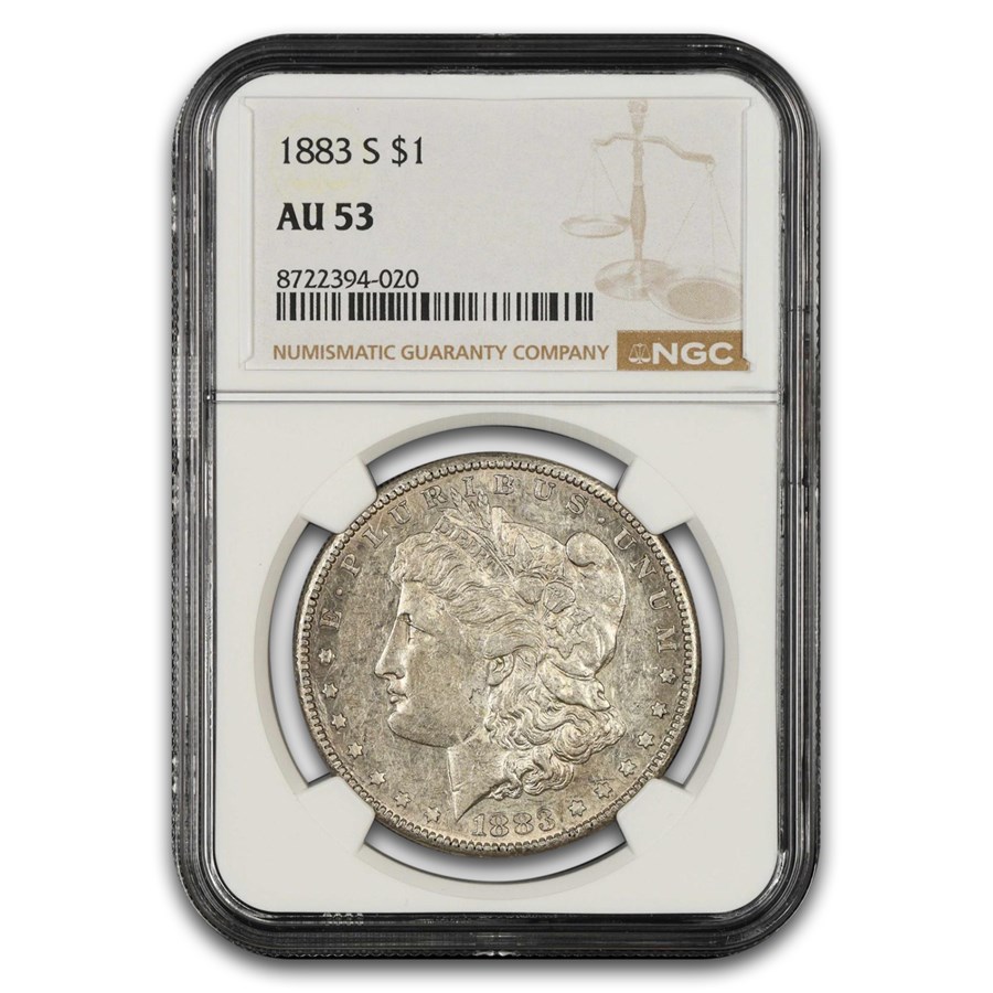 1883-S Morgan Dollar AU-53 NGC