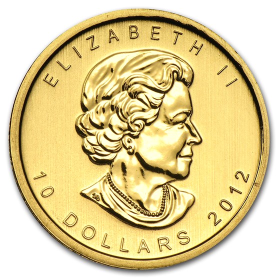 2012 Canada 1/4 oz Gold Maple Leaf BU