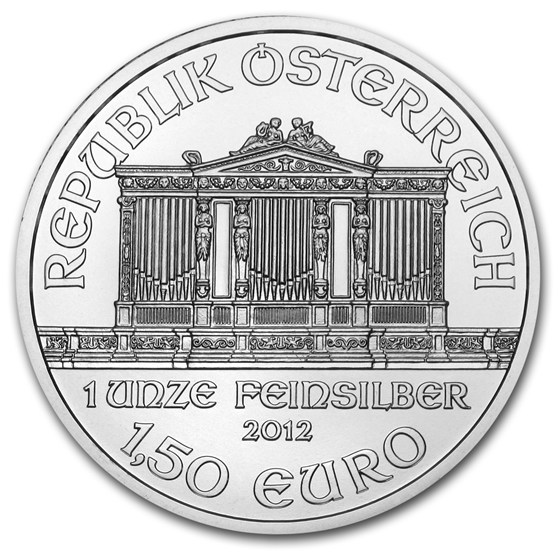 2012 Austria 1 oz Silver Philharmonic BU