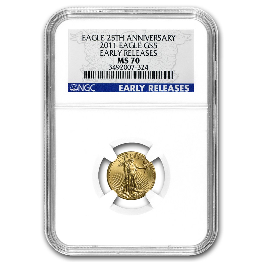 2011 1/10 oz American Gold Eagle MS-70 NGC (Early Releases)