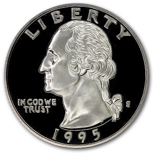 1995-S Silver Washington Quarter Gem Proof