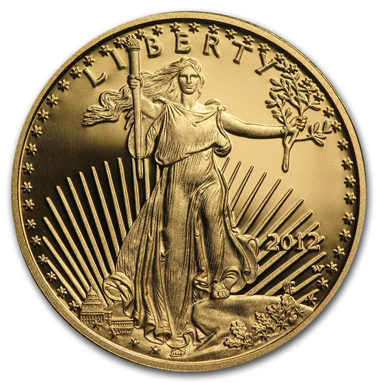 2012-W 1/2 oz Proof American Gold Eagle (w/Box &amp; COA)