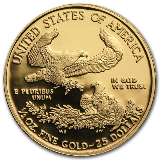 2012-W 1/2 oz Proof American Gold Eagle (w/Box &amp; COA)