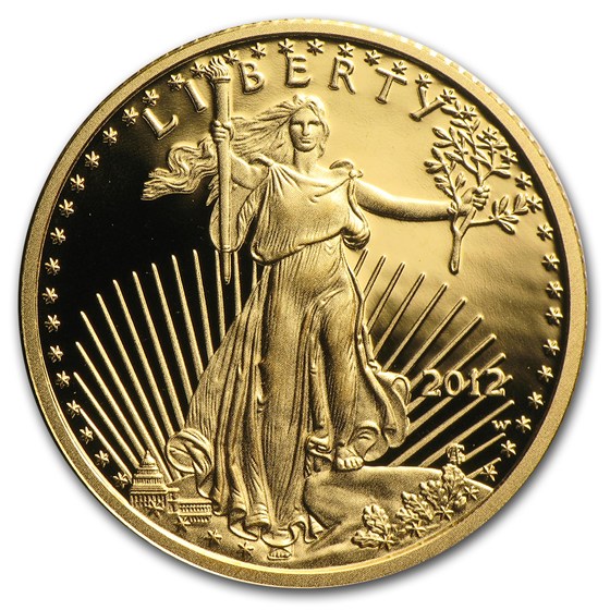 2012-W 1/4 oz Proof American Gold Eagle (w/Box &amp; COA)