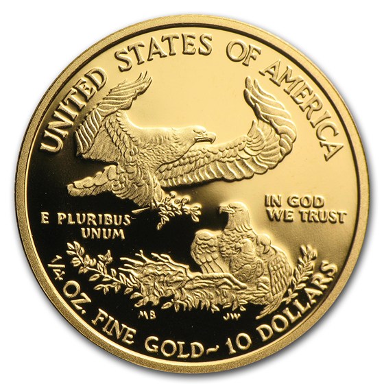 2012-W 1/4 oz Proof American Gold Eagle (w/Box &amp; COA)