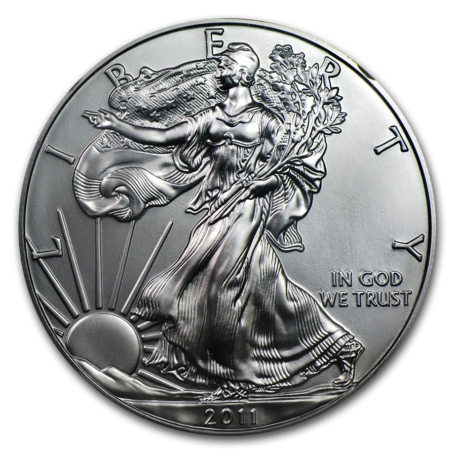 2011 (S) American Silver Eagle MS-70 NGC (ER, Blue Label)