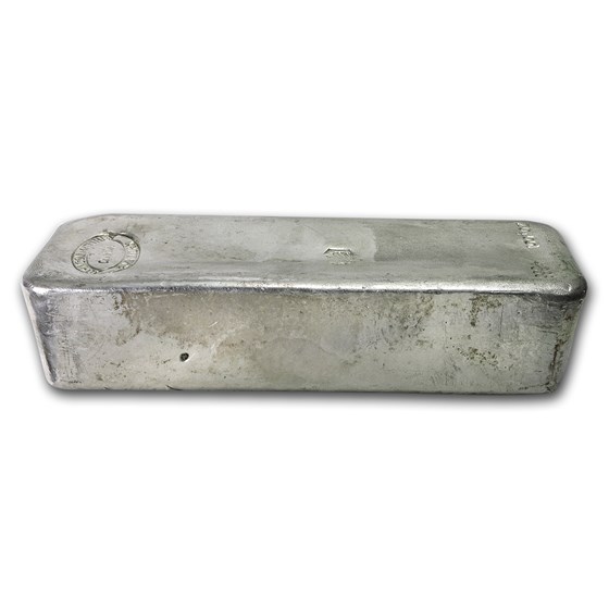 100 oz Silver Bar - Johnson Matthey &amp; Mallory (Maple Leaf)