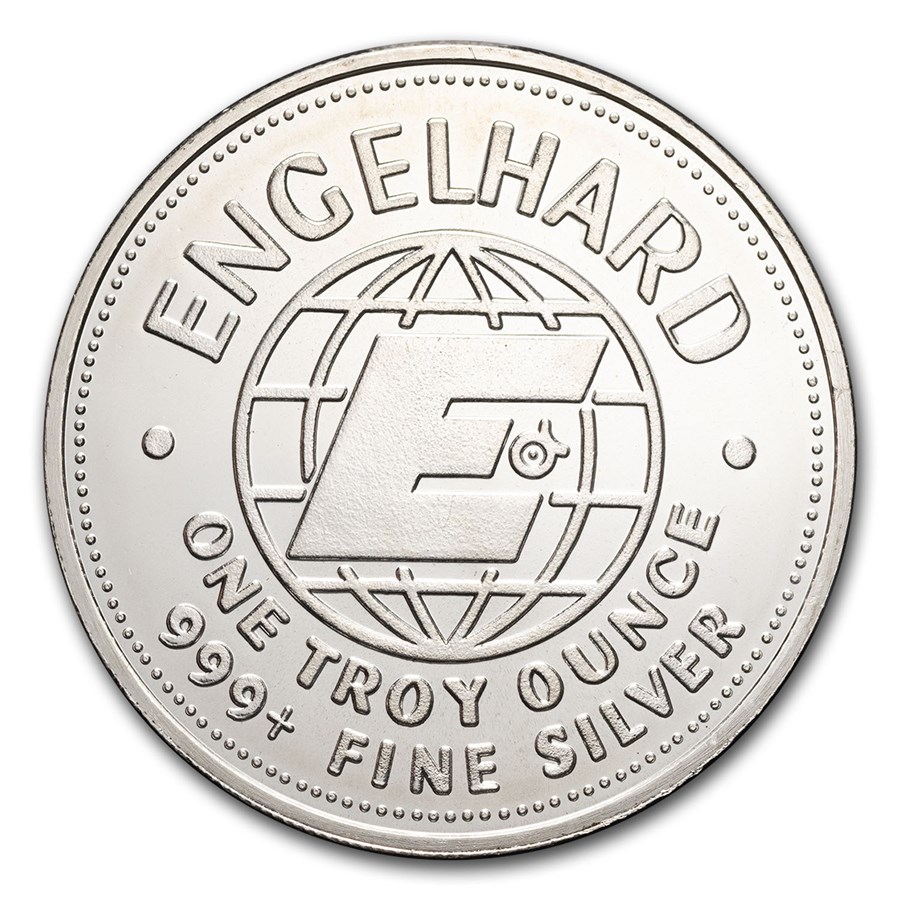 1982 1 oz Silver Round - Engelhard Prospector ("E" Logo Reverse)