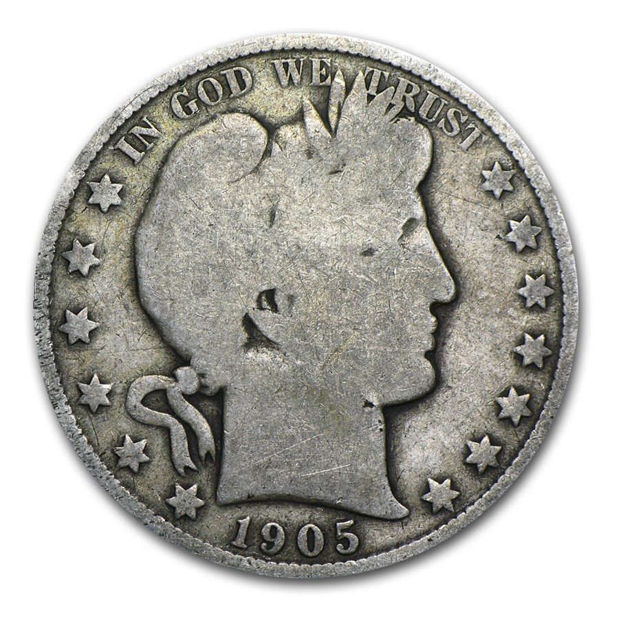 1905-O Barber Half Dollar Good 1905-O Barber Half Dollar Good