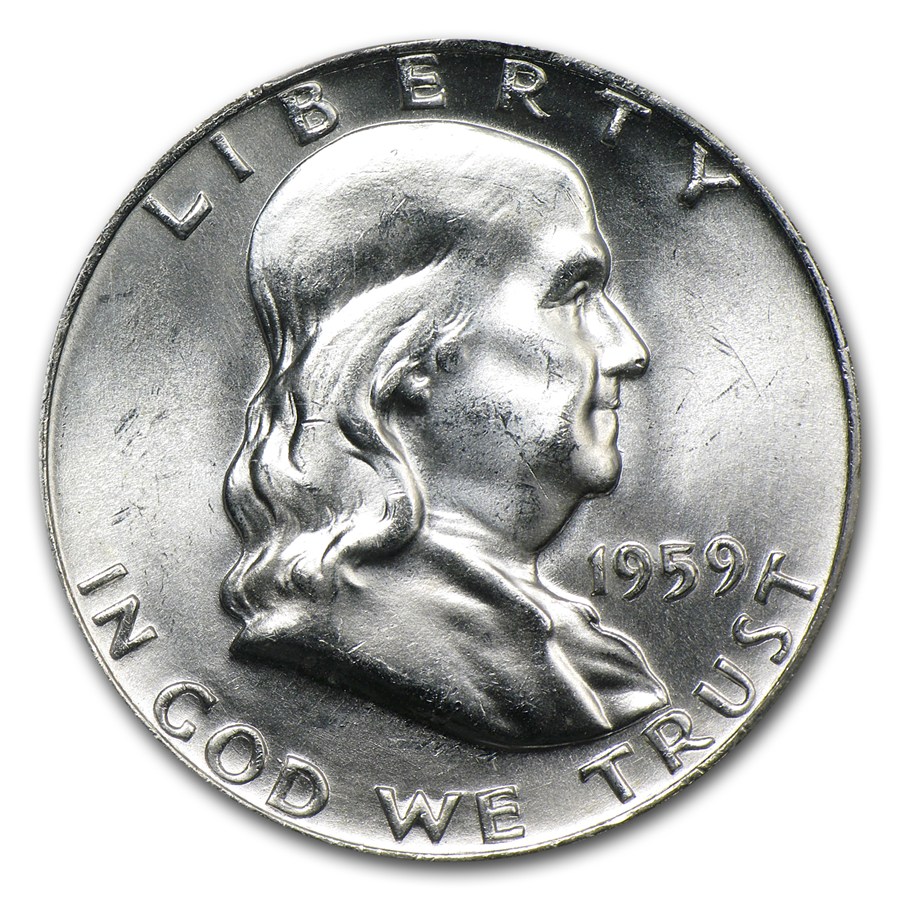1959-D Franklin Half Dollar MS-65 PCGS (FBL)