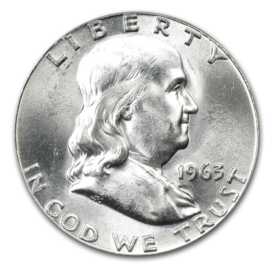 1948-1963 Franklin Half Dollar MS-64 PCGS (Random)