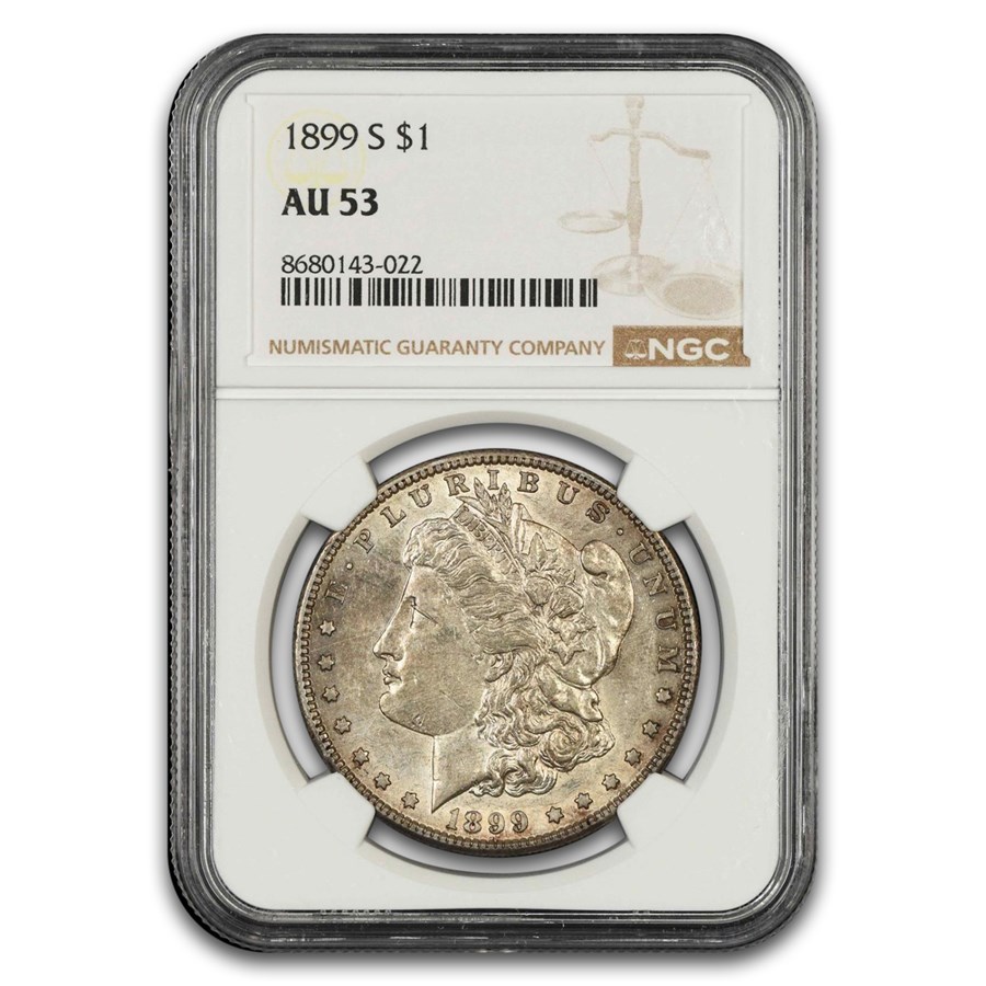 1899-S Morgan Dollar AU-53 NGC