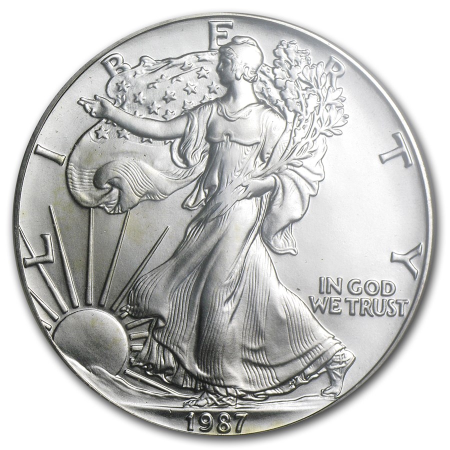 1987 American Silver Eagle MS-69 NGC
