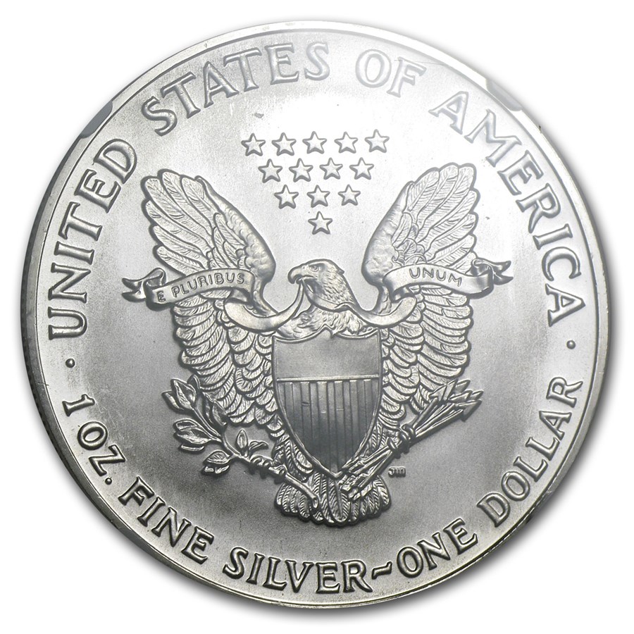 1990 American Silver Eagle MS-69 NGC