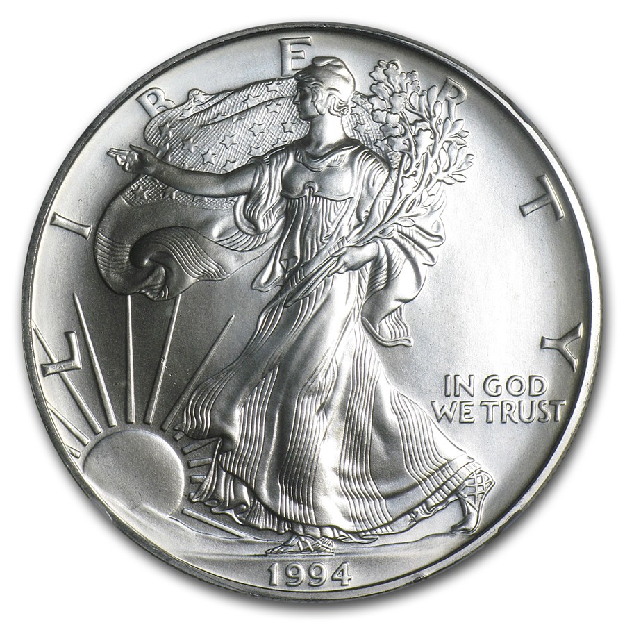 1994 American Silver Eagle MS-69 NGC