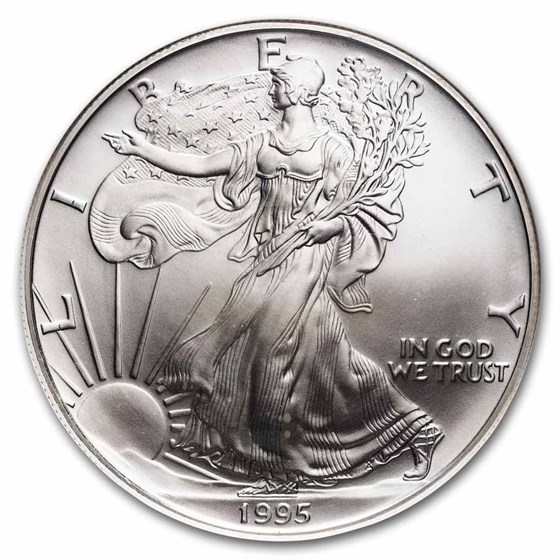 1995 American Silver Eagle MS-69 NGC