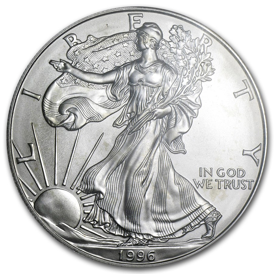 1996 American Silver Eagle MS-69 NGC