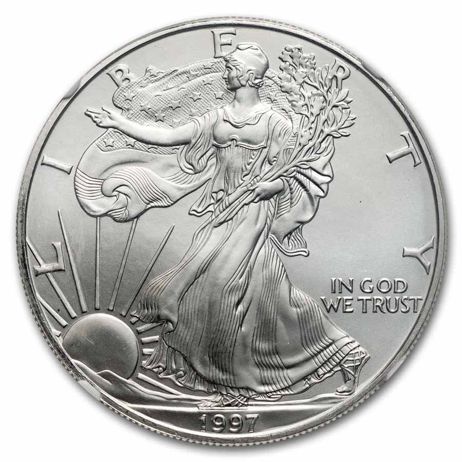 1997 American Silver Eagle MS-69 NGC