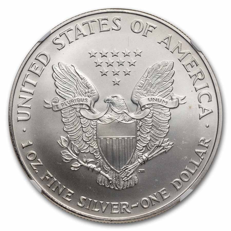 1997 American Silver Eagle MS-69 NGC