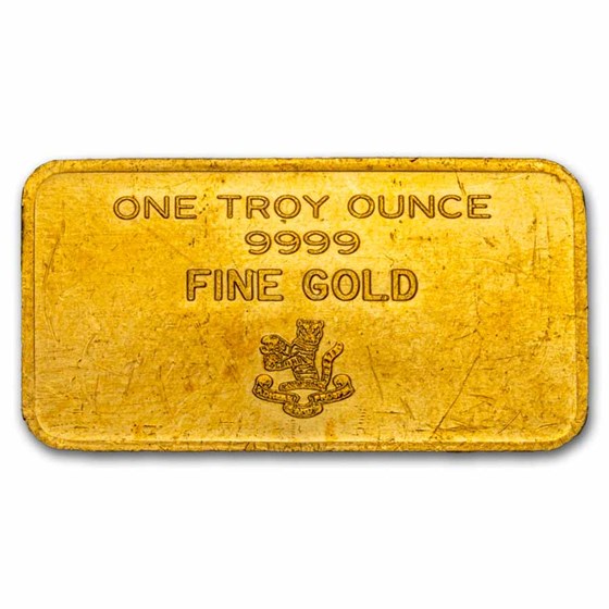 1 oz Gold Bar - Johnson Matthey-London (Mocatta &amp; Goldsmid LTD)