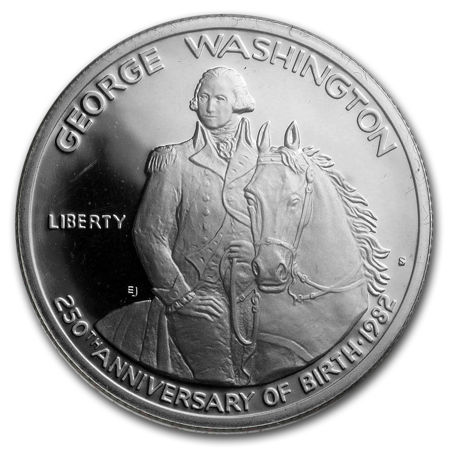 1982-S George Washington 1/2 Dollar Silver Commem Prf (Box &amp; COA)