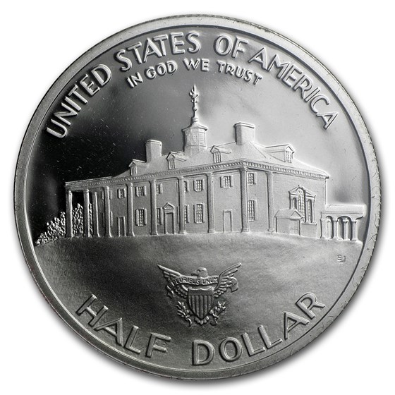 1982-S George Washington 1/2 Dollar Silver Commem Prf (Box &amp; COA)