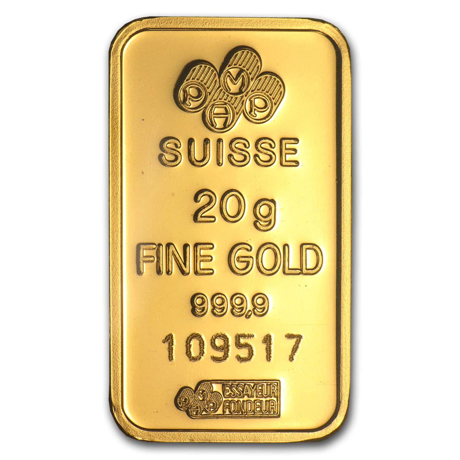 20 gram Gold Bar - Brand Name (w/Assay Card)