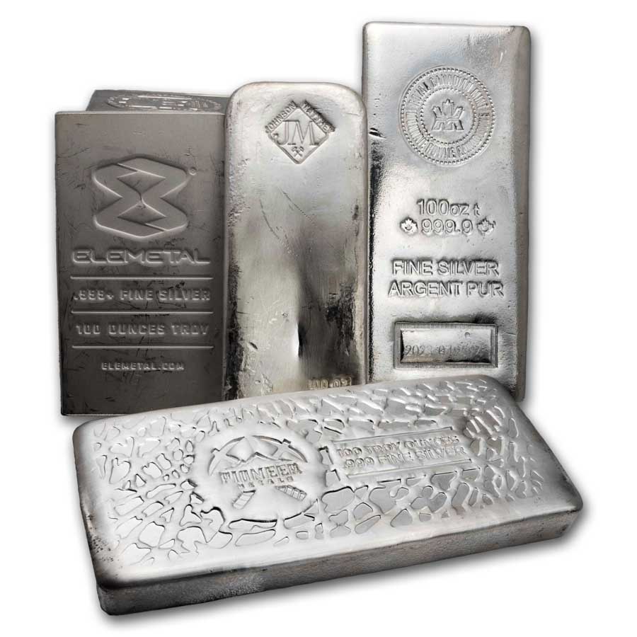 100 oz Silver Bar - Secondary Market 100 oz Silver Bar - Secondary Market