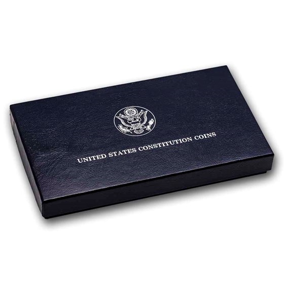 1987-S Constitution $1 Silver Commem Proof (w/Box &amp; COA)