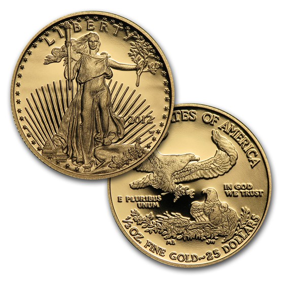 2012-W 4-Coin Proof American Gold Eagle Set (w/Box &amp; COA)
