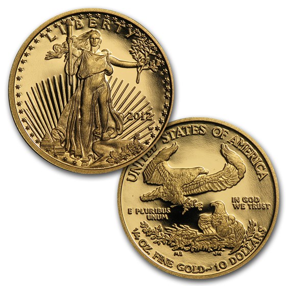2012-W 4-Coin Proof American Gold Eagle Set (w/Box &amp; COA)