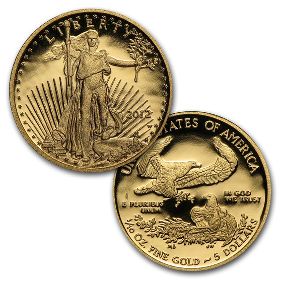 2012-W 4-Coin Proof American Gold Eagle Set (w/Box &amp; COA)