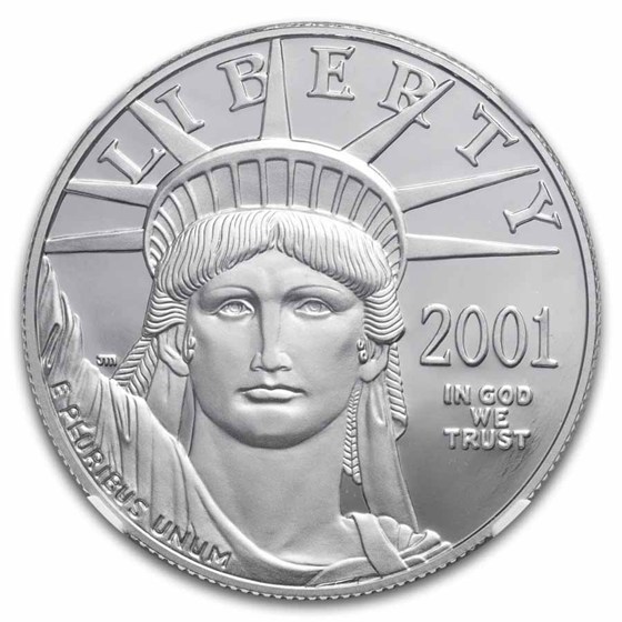 2001-W 1 oz Proof American Platinum Eagle PF-70 UCAM NGC