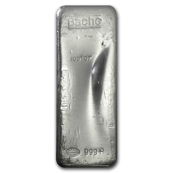 100 oz Silver Bar - Johnson Matthey (Bache)
