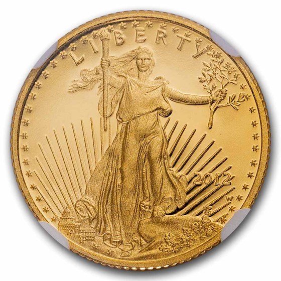 2012-W 1/10 oz Proof American Gold Eagle PF-70 UCAM NGC