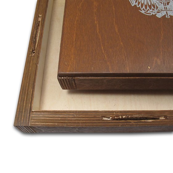 Wood Box- 1 oz Silver Armenia 500 Drams Noah’s Ark 500 (Empty)