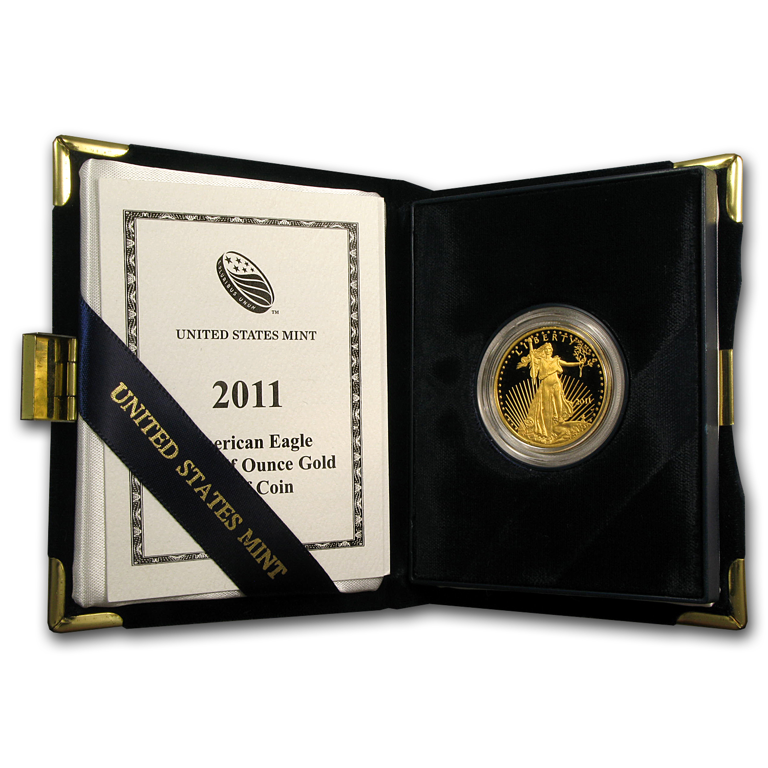 2011-W 1/2 oz Proof American Gold Eagle (w/Box &amp; COA)
