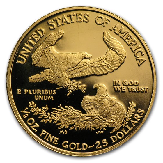 2011-W 1/2 oz Proof American Gold Eagle (w/Box &amp; COA)