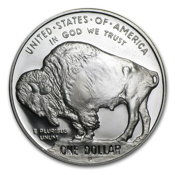 2001-P Buffalo $1 Silver Commem Proof (w/Box &amp; COA)