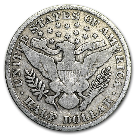 1895 Barber Half Dollar VG